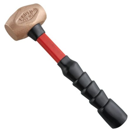 Proto J1432G Brass Hammer, 2.6 lb, 1-3/4in Head Width 1432G-PROTO
